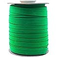 Mandala Crafts Double Fold Bias Tape for Sewing - 55 Yds Green Bias Tape Double Fold 5/8 Inch Hem Quilt Binding Green Seam Binding Tape - Fabric Piping Bias Binding Tape