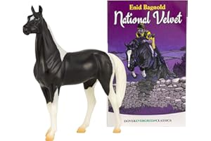Breyer Freedom Series National Velvet Horse and Book Set Book Series | 1:12 Scale Freedom Series Horse | Model #6180,Black and White