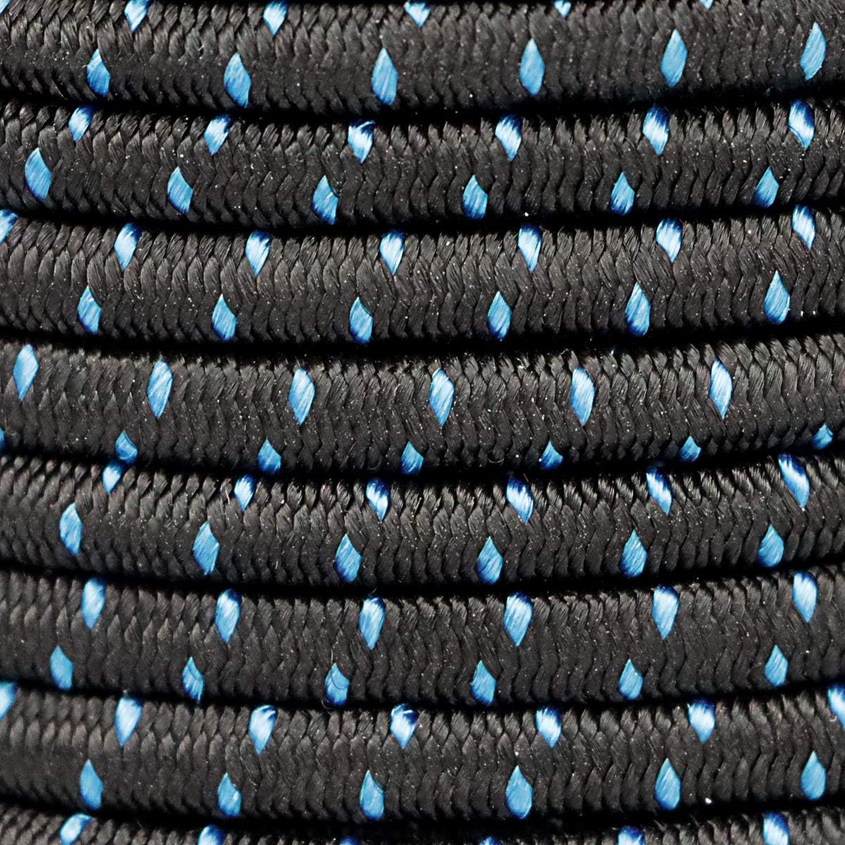 Thanaddo Bungee Cord 5/32 inch(4mm) 100% Stretch Shock Rope Tear Resistant Strap Strong Hold Dacron Polyester Elastic String for Camping, Tie Downs, Commercial Uses - - 