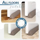 HIZH Heavy Under Door Draft Excluder 35.4 in Gray with Pull Ring view 5