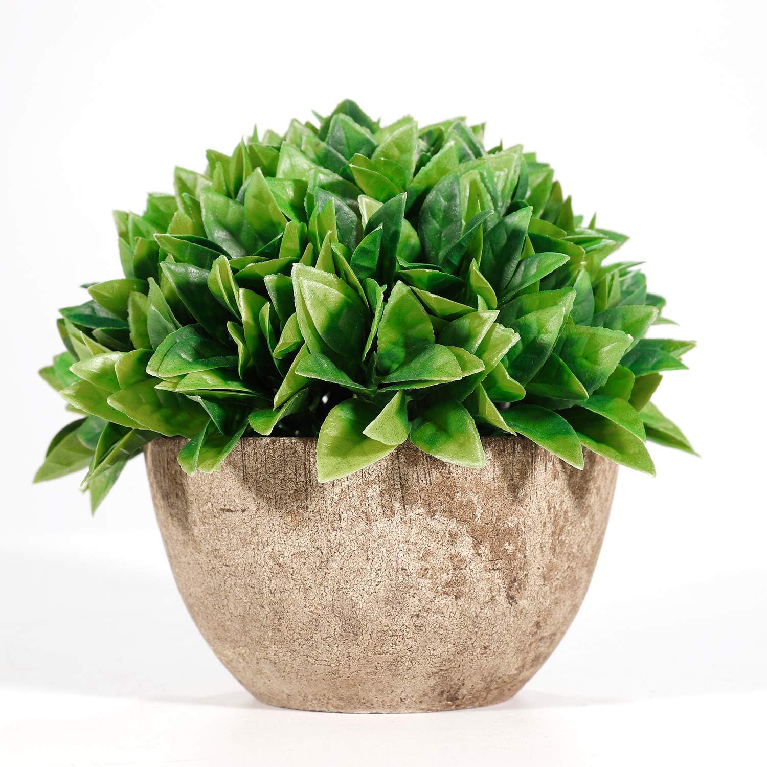 WOODWORD Artificial Plants for Room Decor - Potted Fake Plants for Home Decor - Face Plants in Pots for Bathroom Decor…