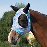 Harrison Howard Elasticity Horse Fly Mask UV Protection Pastel Mix