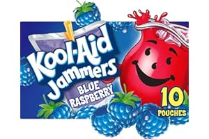 Kool-Aid Jammers Blue Raspberry Flavored Kids 0% Juice Drink (10 ct Box, 6 fl oz Pouches)