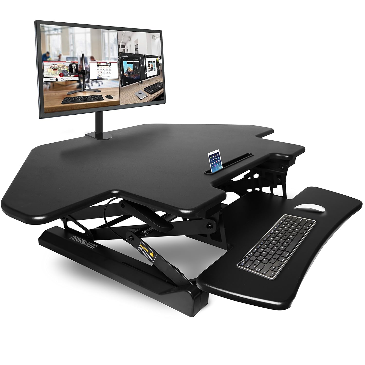 Duronic Corner SitStand Desk DM05D5 Height Adjustable Office