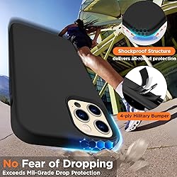 COFFKER for iPhone 12 Pro Max Case, [2X Camera