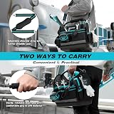 DURATECH Heavy Duty 900D Open Tote Tool Bag Electrician Plumber Shoulder Strap view 9
