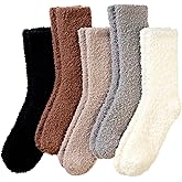 Eyean Womens Fuzzy Fluffy Slipper Socks Warm Winter Soft Thermal Plush Casual Sleep Cozy Home Socks