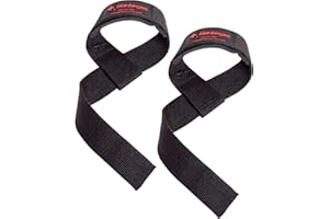 Harbinger Padded Cotton Lifting Straps with NeoTek Cushioned Wrist (Pair)