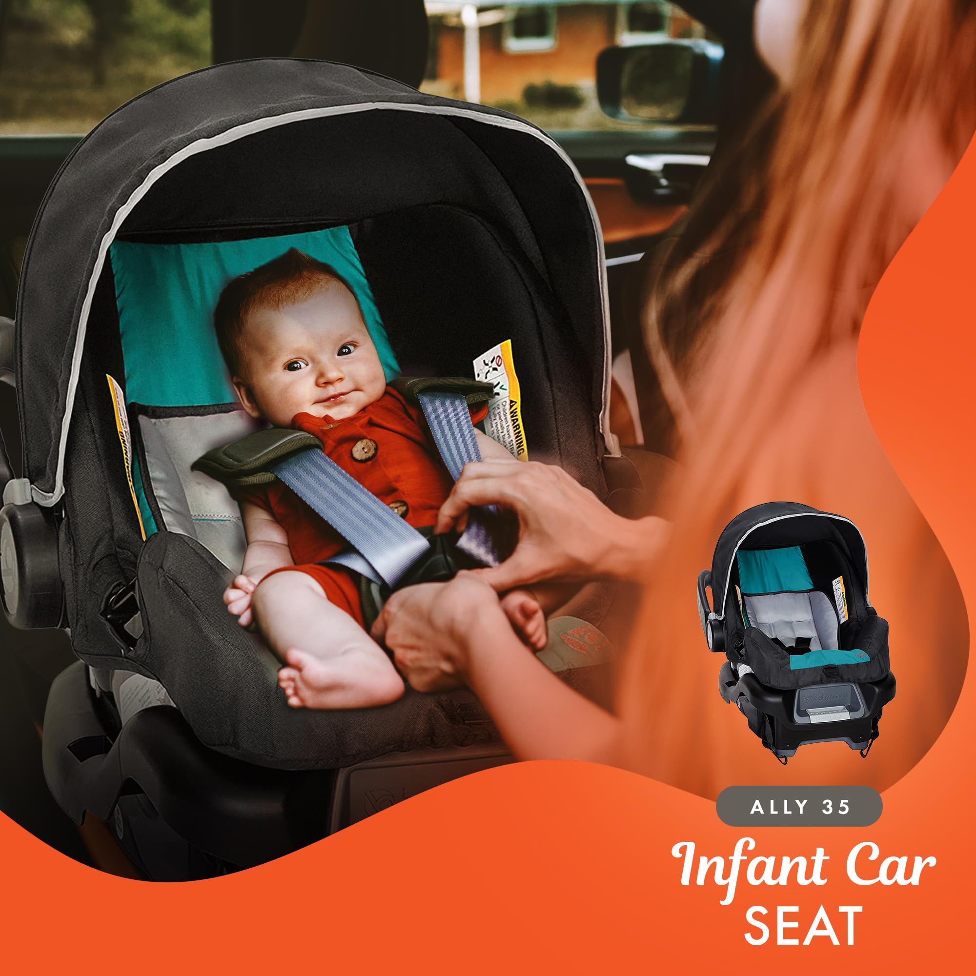 Baby Trend Pathway Jogger Travel System with Ally? Infant Car Seat, Optic Teal