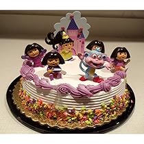 Dora The Explorer Party Supplies 7 Piece Cake Topper Set
