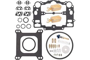 IVONNEY Carburetor Rebuild Kit Compatible with Edelbrock 1405 1406 1407 1408 1409 1410 1411, Carb Rebuild Kit for AFB 4 barrel 500 600 650 700 750 800 CFM Weber Marine # 809064 Carter 9000 series