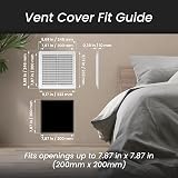 Repa Market 2-Pack 10x10 Inch Plastic White Vent Cover Square Duct Grille view 2