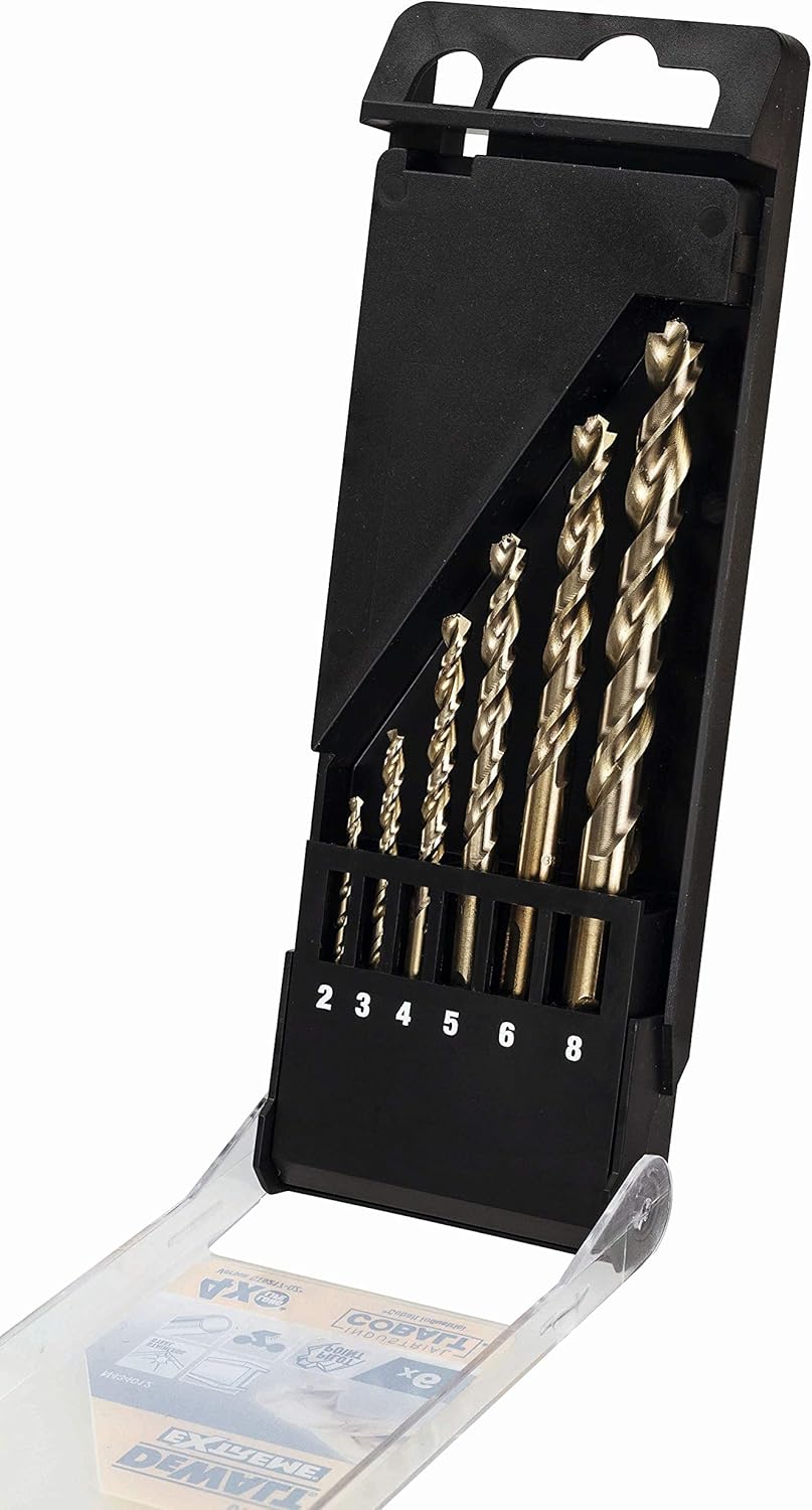 Dewalt DT4956-QZ DT4956-QZ-Juego 6 brocas Cobalto HSS-CO para Metal en Cassette de plástico, Blueberry - Image 4