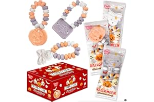 TWINKLE BITES 30 Pack Halloween Candy Bracelets - Individually Wrapped Holiday Themed Pumpkin And Skull Bracelets – Trick Or Treat Strawberry And Tutti Frutti Delicious Candys - Bulk Halloween Candy’s Great Use, For Kids, Trick or Treat, Party Favor, Classrooms, Goodie Bags
