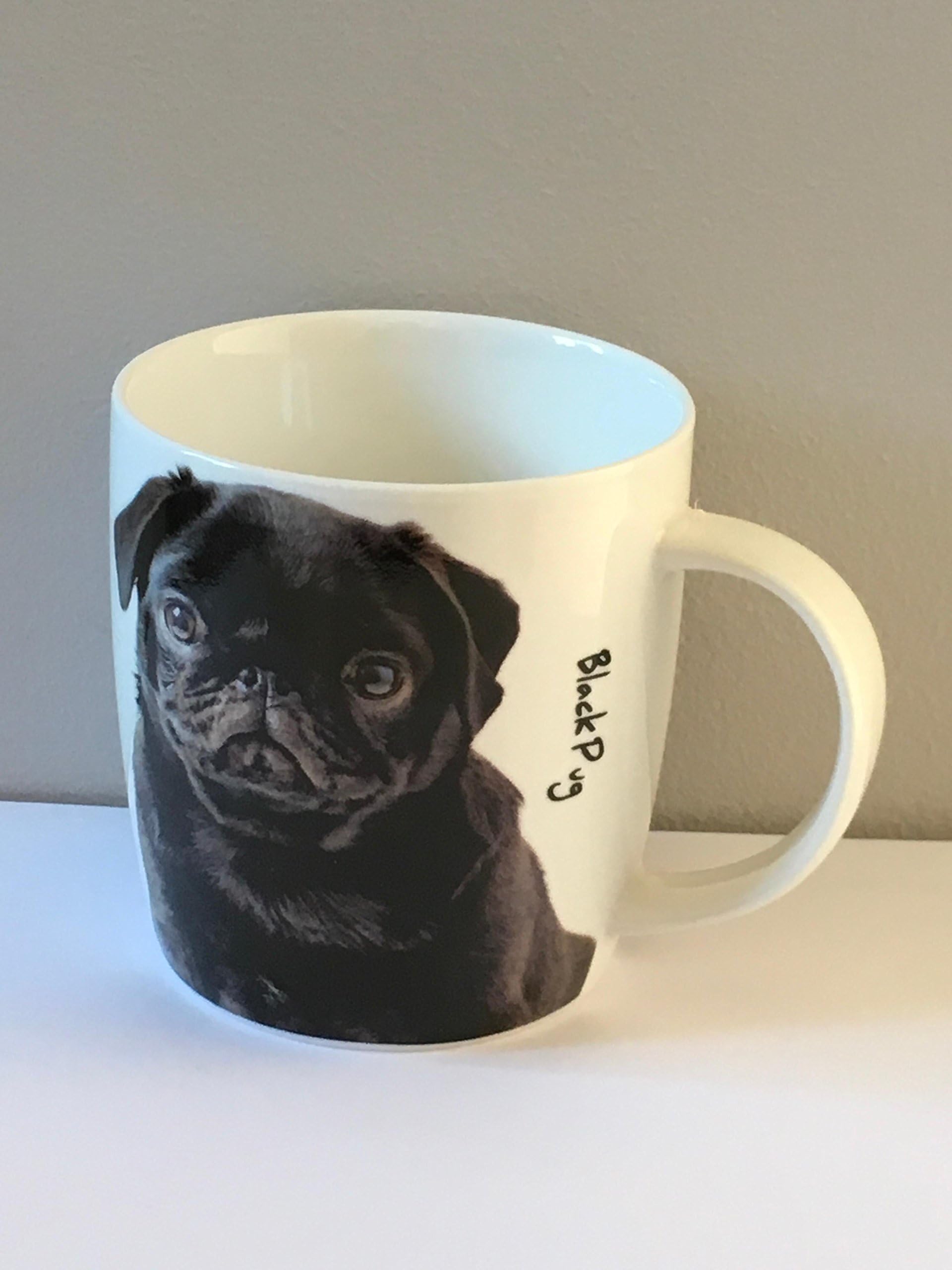 Pug Mug with Image of Dog on Mug