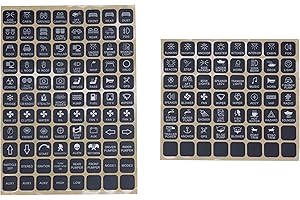 Voswitch Button Stickers Sheet for Vehicle and Boat