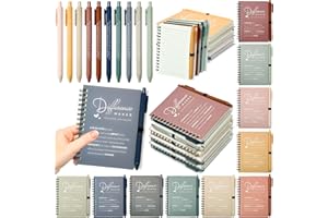 20 PCS Employee Appreciation Gifts Bulk Including Motivational Spiral Notebooks with Difference Maker Ballpoint Pens Thank Yo