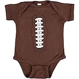 Ann Arbor T-shirt Co. Baby Football | Funny Infant Newborn 6M 12M One Piece Romper Sports Joke Humor