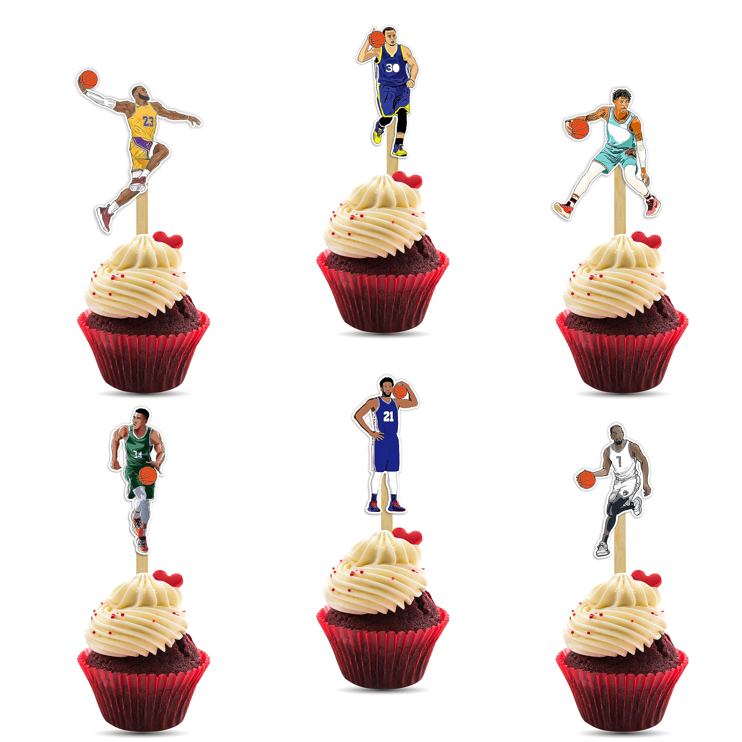 Seyal® Basketball Cupcake Topper