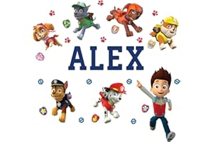 Oliver's Labels Premium Personalized Life Sized Wall Decal For Kids Room Décor - Peel & Stick, Removable (PAW Patrol™)