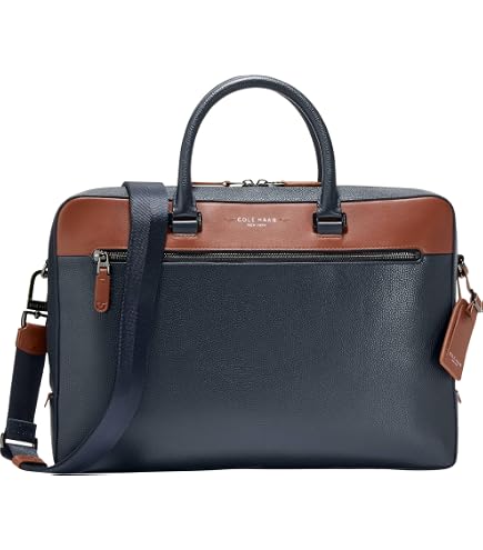 Amazon.com: Cole Haan Men's Belmont Slim Briefcase, Black