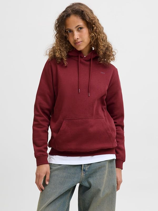 Abbie Mujer Sudadera con Capucha de algodón Relaxed Fit, Cabernet