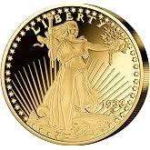 Giant minting Most Valuable Coins of the World Liberty Nickel &Oslash; 80mm Brass Gold-Plated