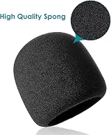 YOUSHARES Blue Yeti Pop Filter Foam Microphone Cover for Blue Yeti Pro Mic view 4