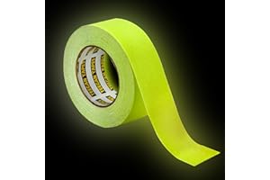 Gaffer Power Anti Slip Tape | Glow in The Dark | Non-Slip Safety Friction Tape | Waterproof Outdoor | Home, Commercial & Industrial Use, Stair Tread, Ladders | Clear Grip Tape | 2 in x 30 Ft