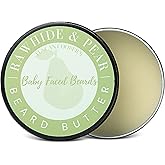 Tuscan Cooper's Baby Faced Beards Butter for Men - Moisturizing Beard Balm Cream and Softener for All Hair Types Including Coarse Hair - 4oz Hydration and Conditioning Care - Rawhide and Pear Scent