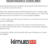 Kimura Samurai Garden Shears Made in Japan 550mm Short Handle Hedge Shears view 7