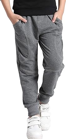 boys slim athletic pants