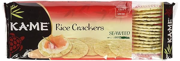 KA-ME RICE CRACKERS, SEAWEED, 3.5 OZ
