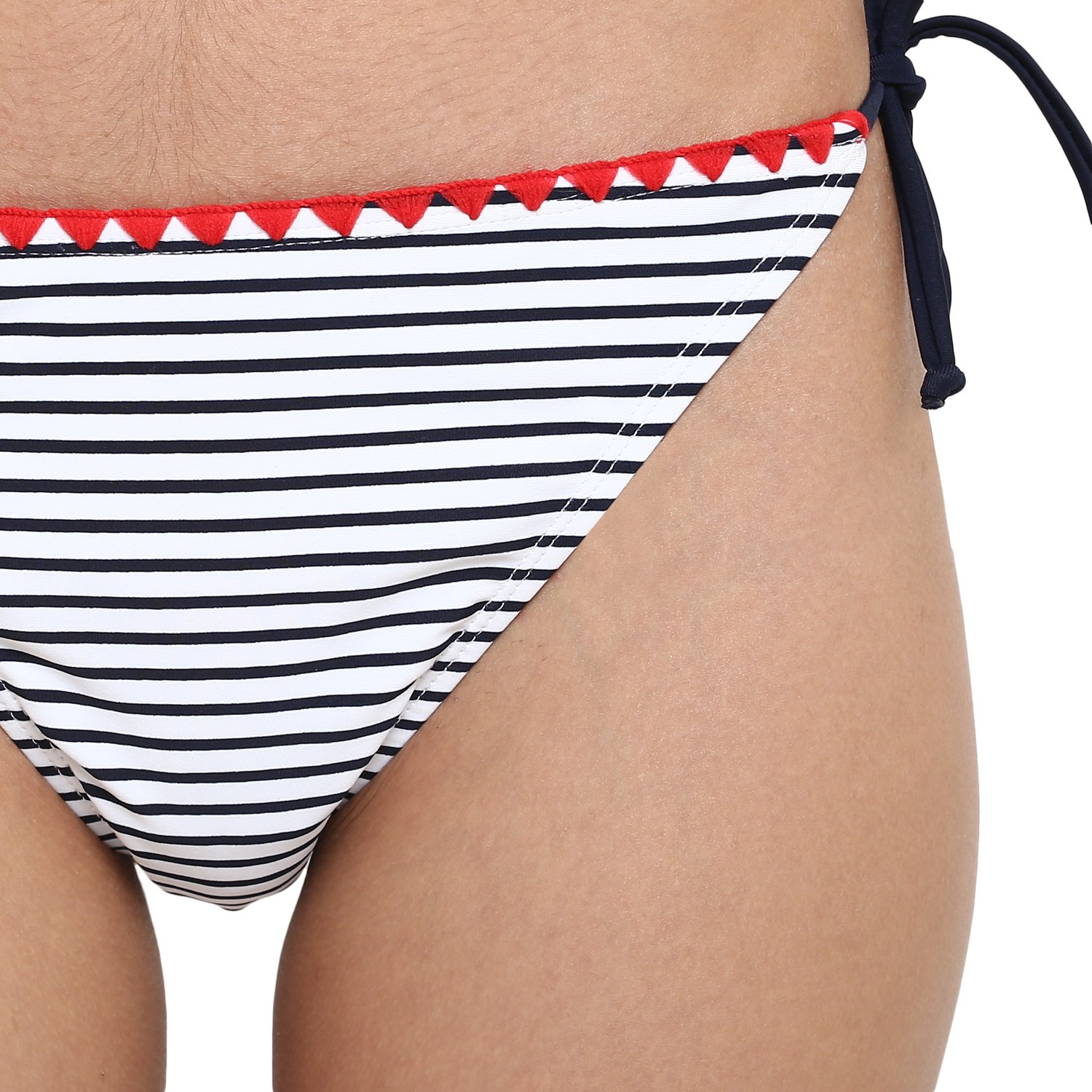 kvl womens printed bikini swimsuit bottom- off white