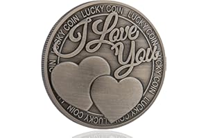LZWIN I Love You Lucky Coin for Your Lover - Show Your Love - Pocket Hug Token Gift for Him
