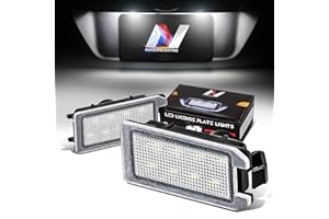 NUVISION LIGHTING Pair of LED License Plate Lights Compatible with 15-17 Viper / 14-20 Grand Cherokee, 68228930AA 68228931AA, NVL-LPL-027