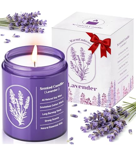 Chesapeake Bay Medium Jar Candles Duo - Cashmere Jasmine & Lavender Thyme | Soy Wax, Essential Oils, Frosted Glass - View #5