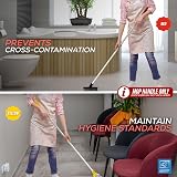 TDBS Colour Coded 120cm Aluminium Mop Handle Red Universal Fitting view 4
