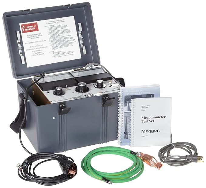 Megger 210415 Megohmmeter 300 Gigaohms Resistance 7 5kv 15 Kv Test Voltage Ohmmeters Amazon Com Industrial Scientific
