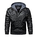 WULFUL Men's Leather Jackets, Faux Leather Jacket