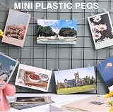 Fuyamp 100 Pcs Clear Mini Pegs 2.5cm Small Crafting Clips Photo Clips view 5