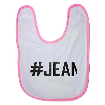 Amazoncom Pink Baby Bib With Jean Baby Boy Bibs Dribble Bibs