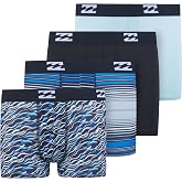 Billabong Boys Underwear, 4 Pack Durable Stretch Breathable Boxer Briefs