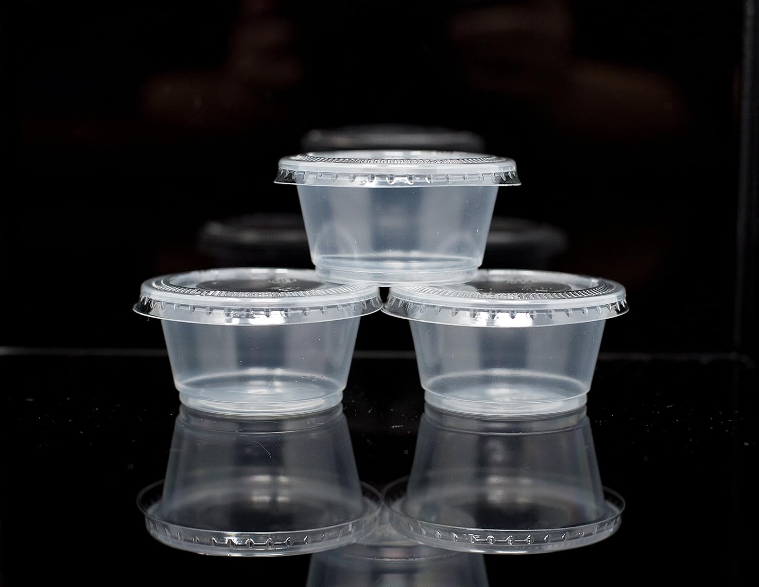 Small Clear Plastic Condiment Cups/Sauce Cups Disposable Souffle Cups