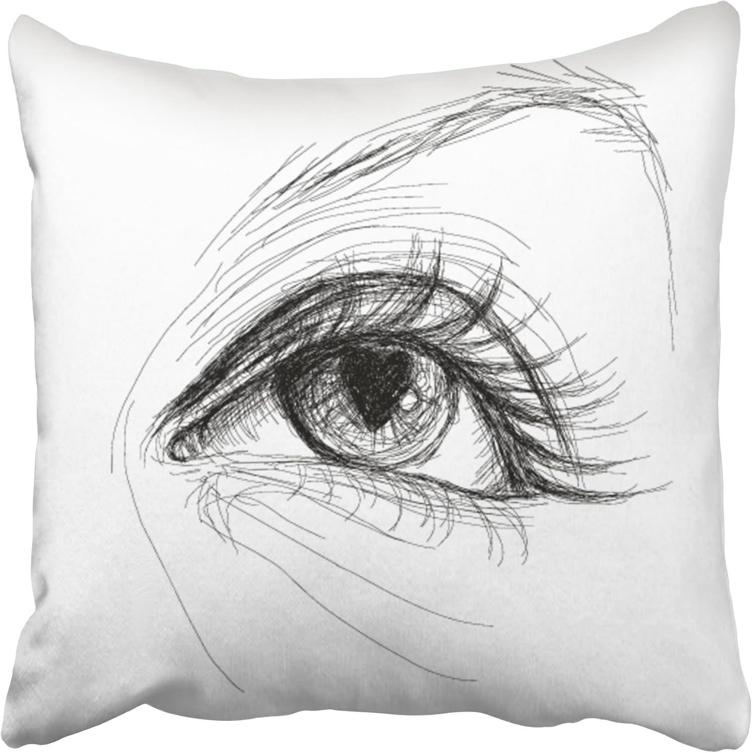 Amazon Com Emvency Black Pencil Eye With Heart Pupil Realistic