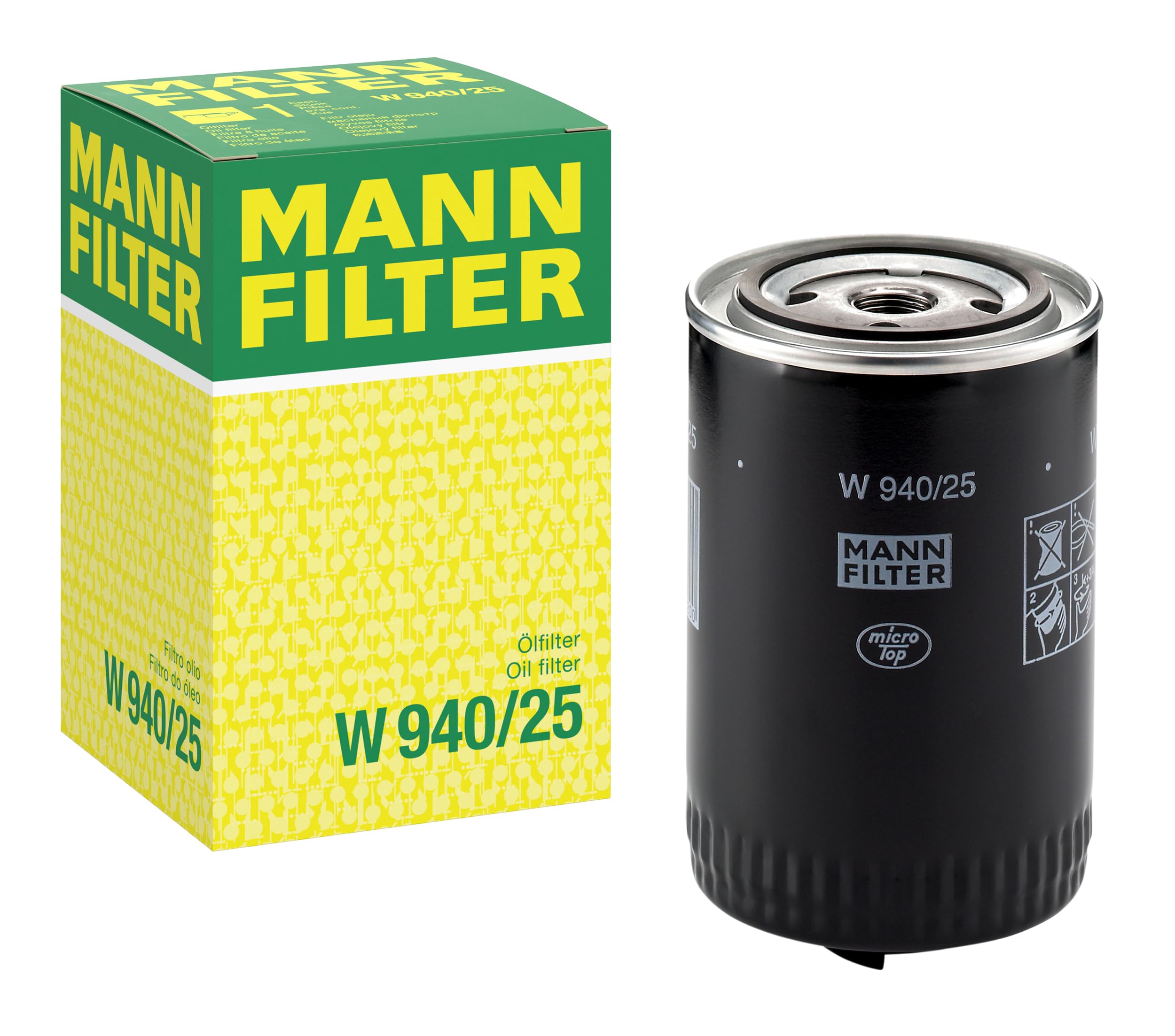 MANN-FILTER W 940/25 Oil Filter - for Cars + Transporters