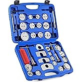 Orion Motor Tech 35 Piece Disc Brake Caliper Tool Kit, Heavy Duty Brake Caliper Compression Tool Kit for Brake Pad Replacemen
