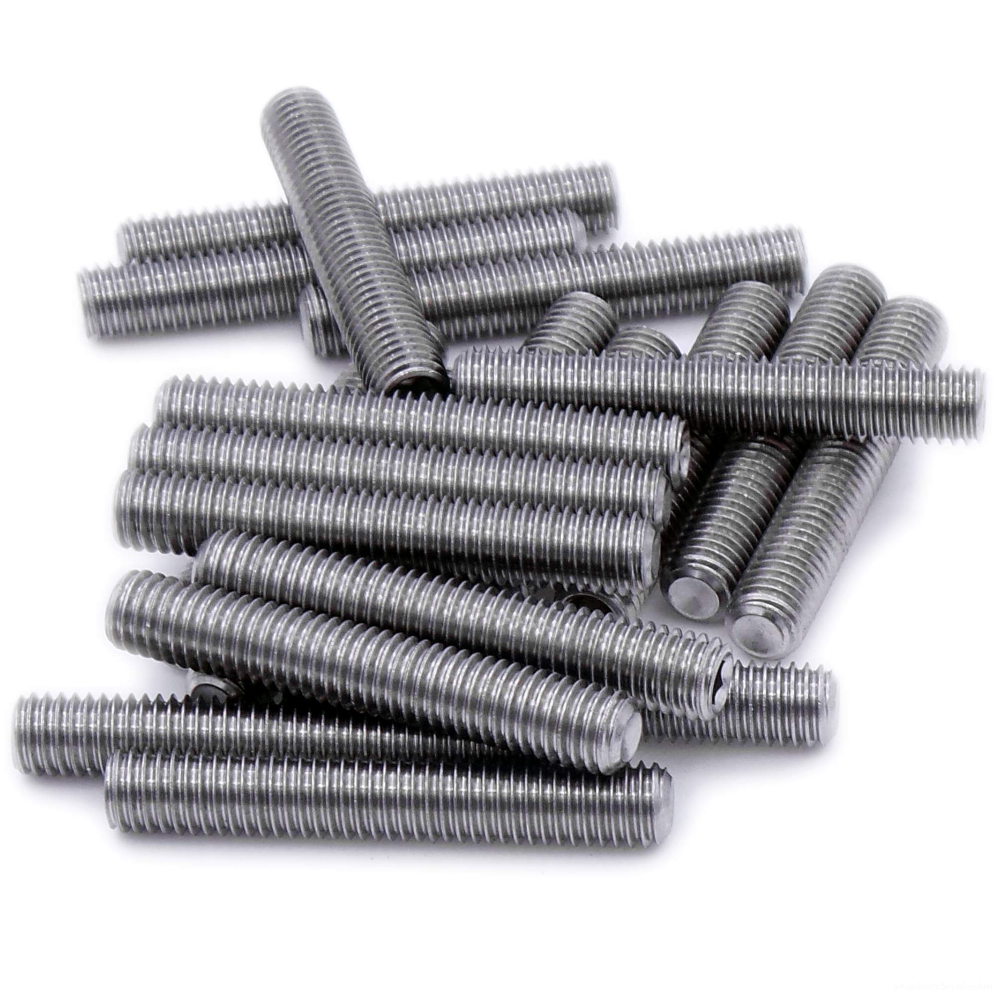 M3 (3mm x 25mm) Hex Socket Grub Screw (Cup Point) - Stainless Steel (A2) (Pack of 20)