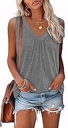 OFEEFAN Women Beach Fashion Summer Tank Tops