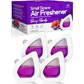 Bathroom Air Freshener - Berry Ready Long Lasting for Home by Perfa | Luxury Fragrance Oils - Great for Bathroom, Kitchen Closet, Small Spaces Fresheners - Mess-Free Room Deodorizer - 4 Packs